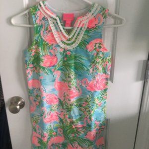 Lilly Pulitzer Kids Flamingo Dress Size 10-12